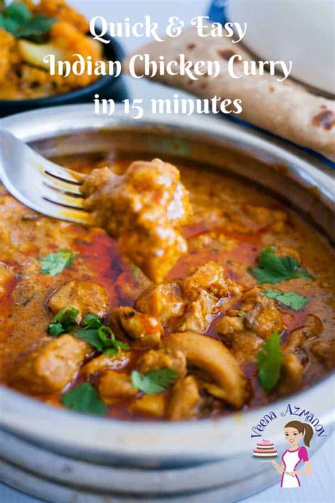 A dish from the delhi region. Quick and Easy Indian Chicken Curry in 15 Minutes - Veena Azmanov