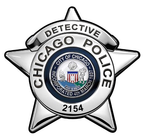 Chicago Police Department Detective Badge All Metal Sign With Your