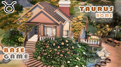 Taurus Home Base Game ♉⭐ Sims 4 Speed Build Zodiac Series No Cc