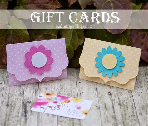 i love 2 cut paper: Gift Card Holders