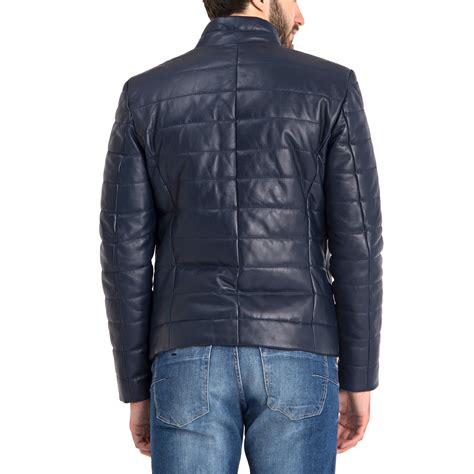 Harold Leather Jacket Dark Blue S Iparelde Touch Of Modern