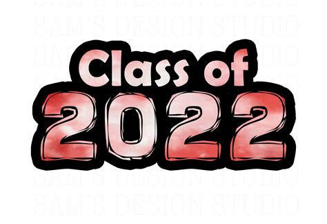 Red And Black Class Of 2022 Png Class Of 2022 Sublimation Etsy