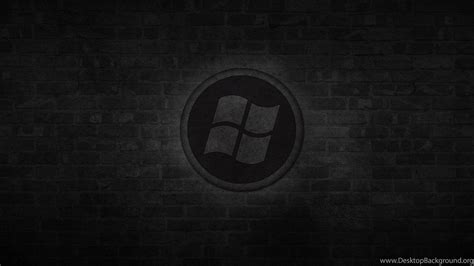 Black Windows 10 Logo Wallpaper
