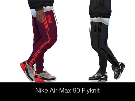 Hypesim Nike Air Max 90 Flyknit Male Sims 4 Men