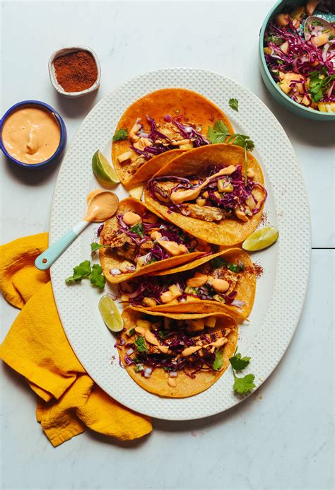 Grilled Fish Tacos With Pineapple Cabbage Slaw 30 Minutes