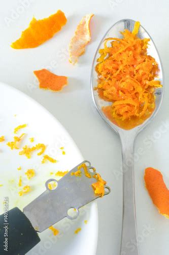Grated Orange Zest For Baking Buy This Stock Photo And Explore