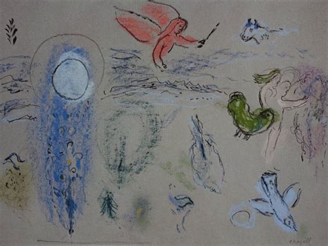 Marc Chagall Dapres Adam Et Eve Chassés Du Paradis Barnebys