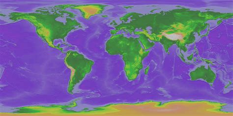 Global Topography Bathymetry World Wall Map W Country Labels And