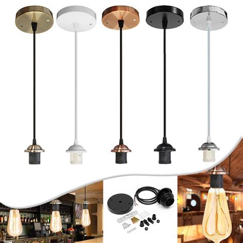 E27 1m Flex Fabric Ceiling Light Socket Romantic Lamp Holder Base