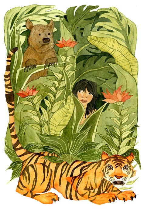 The Jungle Book Cover Illustration On Behance