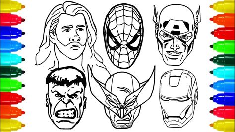 Printable ultimate spiderman iron spider coloring page. Spiderman Iron Man Wolverine Thor Coloring Pages ...