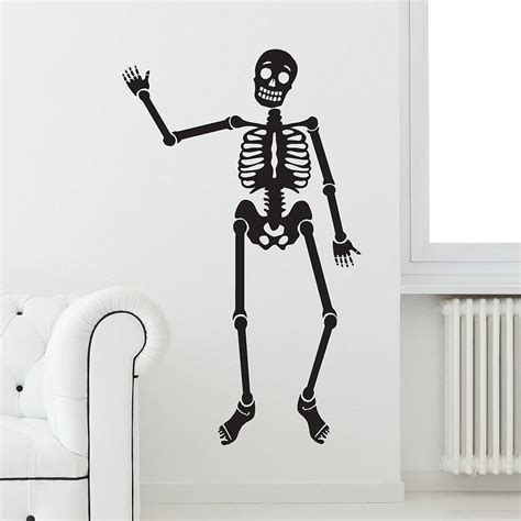 Happy Bones Skeleton Wall Sticker By Oakdene Designs