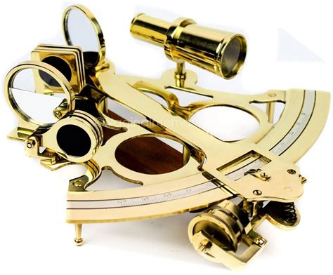 solid brass marine sextant 4 inches polished brass