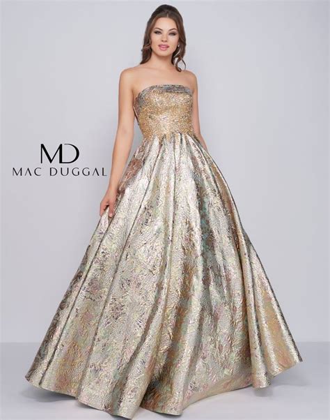 Mac Duggal Long Strapless Prom Evening Gown Mac Duggal Dresses Mac