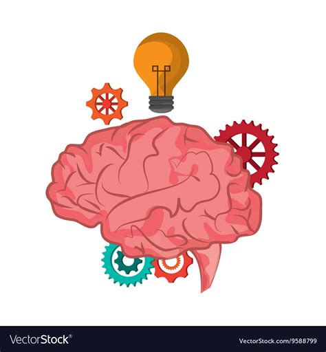 Brain Icon Thinking Design Graphic Royalty Free Vector Image