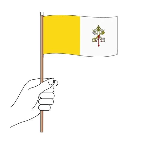 Hand Flag Vatican Cloth Handwaver Flags And Banners Custom Printing