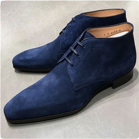 Target.com has been visited by 1m+ users in the past month Handmade Men's Navy Blue Suede Leather Lace-up Chukka ...