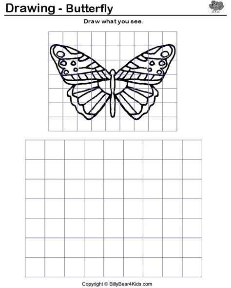 Grid Drawing Examples Practice For Grid Drawing Lesson Art Handouts