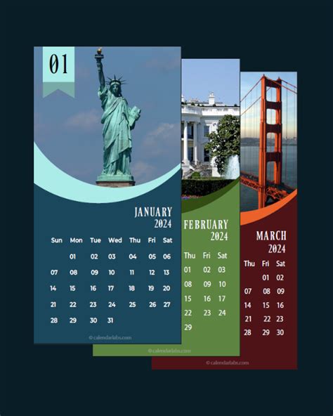Personalized Desk Calendar 2024 Printable Printable Monthly Calendar 2024