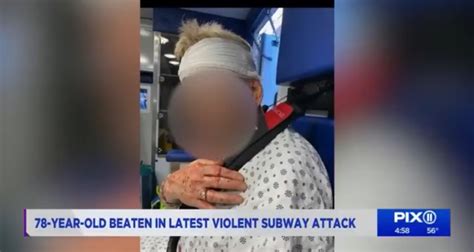 Horror Two People Gang Up On 78 Year Old Man Brutally Beat Him On Nyc Subway Train Video