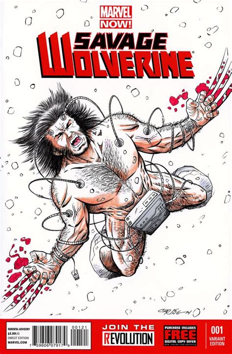 Savage Wolverine By Chris Ring Logan Howlett Lady Deathstrike Omega