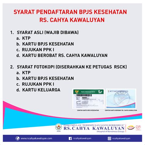 Syarat Pendaftaran Bpjs Kesehatan Di Rs Cahyakawaluyan Rs Cahya Kawaluyan