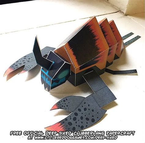 Ninjatoes Papercraft Weblog Free Papercraft Deep Sixed Clubberlang