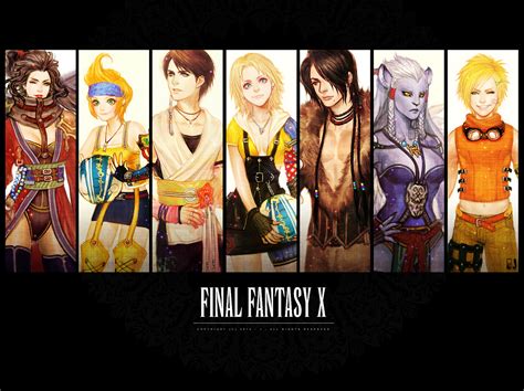 Yuna Tidus Rikku Lulu Auron And 2 More Final Fantasy And 1 More Drawn By Jonose1213