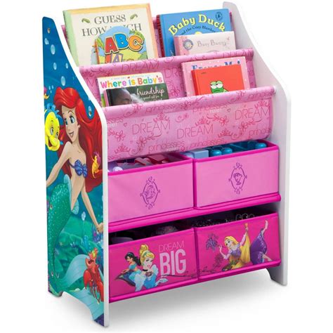 Disney Princess Book And Toy Organizer By Delta Children