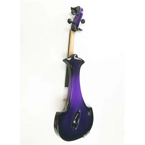 Aquila 4 String Electric Violin Purple Bridge Violins