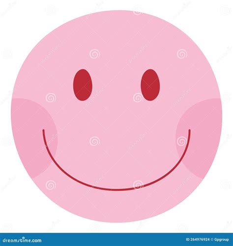 Pink Emoji Illustration Stock Vector Illustration Of Smile 264976924