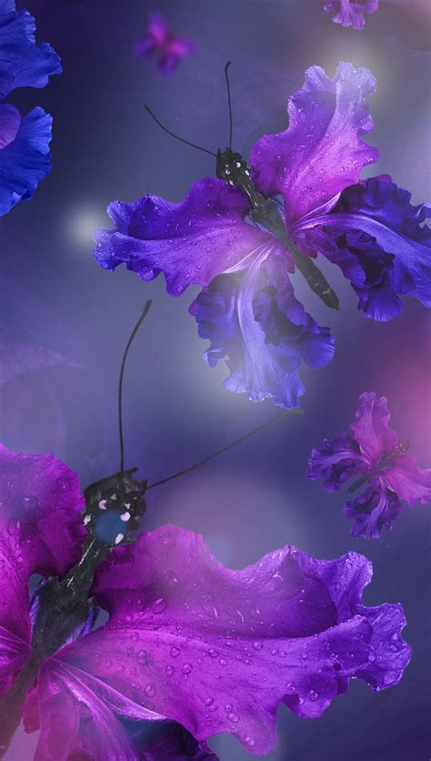 Mariposas Imagenes De Flores Hermosas Para Fondo De Pantalla Reverasite