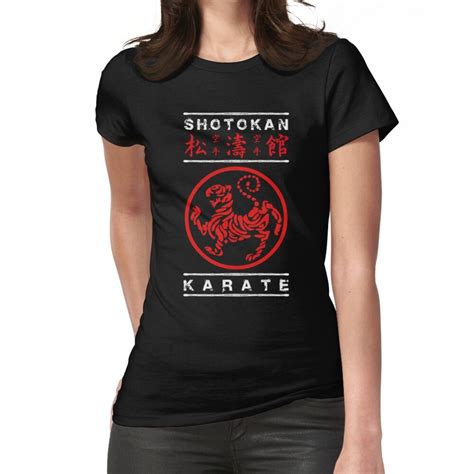 Shotokan Karate White Text T Shirt By Dcornel Shotokan Karate T Shirts For Women Mens Tops