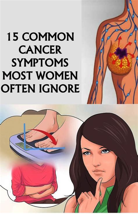 15 Common Cancer Symptoms Most Women Often Ignore