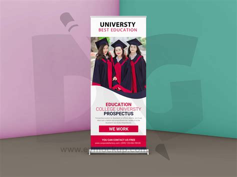Free University Roll Up Banner Template Free Psd