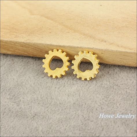 Free Shipping 180pcs Charm Steampunk Gear Pendant Gold Color Plated