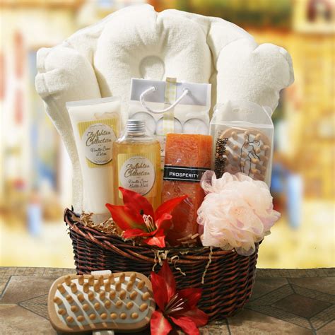 Bath & spa gift baskets are a classic! Spa Essentials Gift Basket at Hayneedle