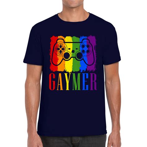gaymer lgbt pride gay lgbtq gamer rainbow controller adult t shirt spoofytees