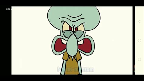 Squidward She Gets Angry Face Youtube