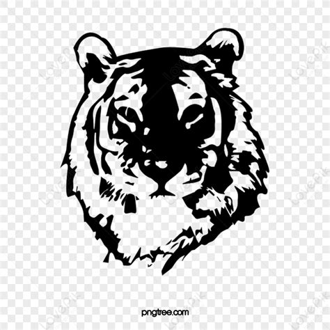 Painting Tiger Head Ferocious Tiger Drawing Face Png White Transparent
