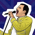 Freddie Mercury illustration | Illustration, Bold art, Freddie mercury