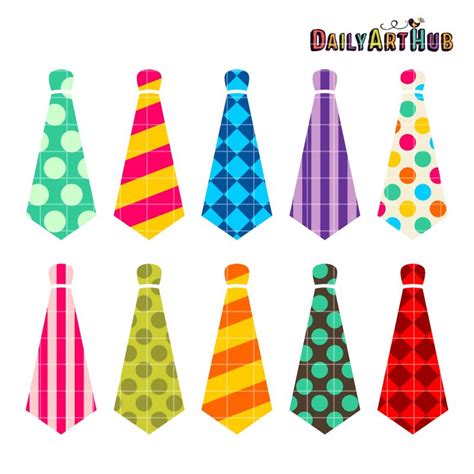 Neckties Clip Art Set Daily Art Hub Free Clip Art Everyday