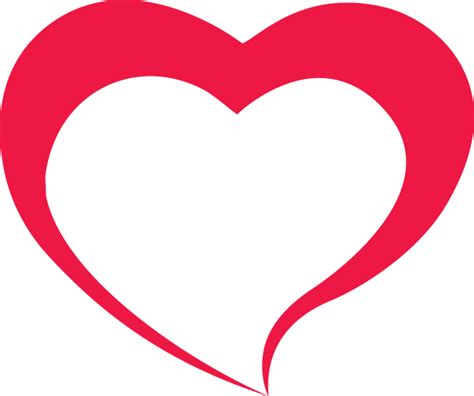 Red Outline Heart Png Image Download Outline Heart Outline Png Photo