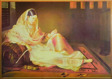 Mughal Courtesan With Hookah Poster 175 X 255 Inches Unframed