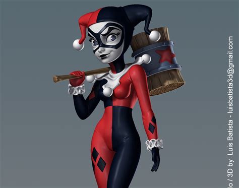 Harley Quinn 3d By Luis Batista · 3dtotal · Learn Create Share