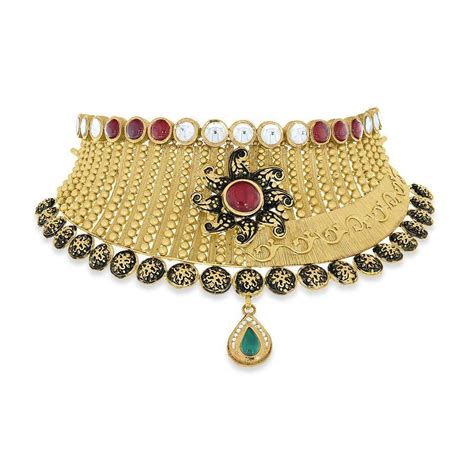 51 Antique Gold Necklace Antique Gold Jewellery Designs