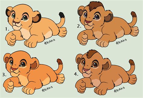 Simba X Nala Cubs Adoptables All Taken By Skellyfied On Deviantart