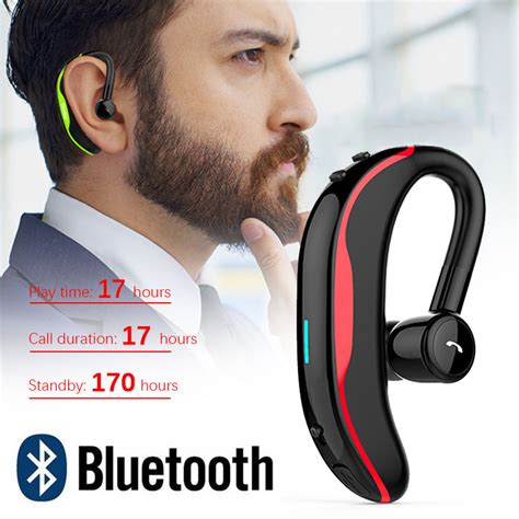 Wireless Bluetooth Headset Earpiece With Mic For Men Cell Phone Driving