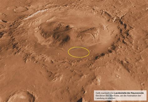 Eine marslandung ist ein kritisches manöver. Marslandung