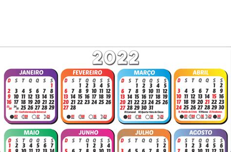 Calendário 2022 Moldura Infantil Png Em Branco Imagem Legal